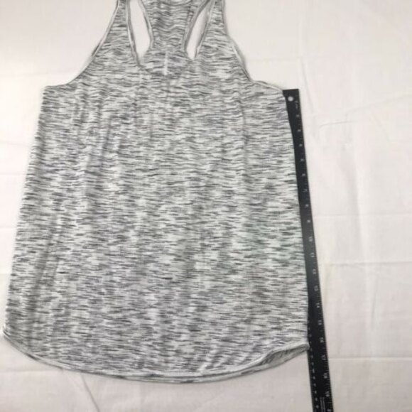 Lululemon Essential Tank Tiger Space Dye Black White Size 8 - Picture 4 of 9